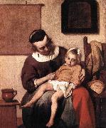 METSU, Gabriel The Sick Child af Spain oil painting artist